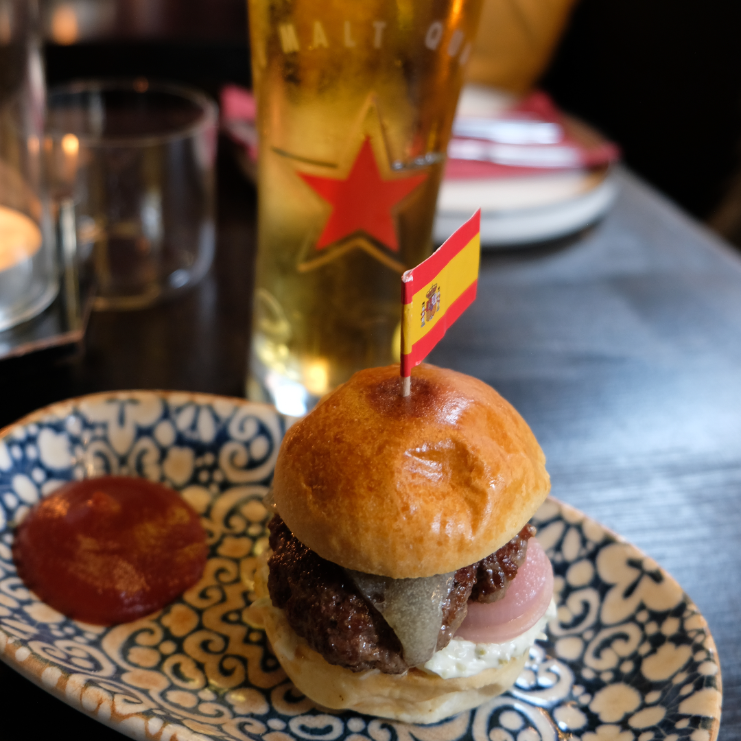 Mini burgers served at Skånegatan 71