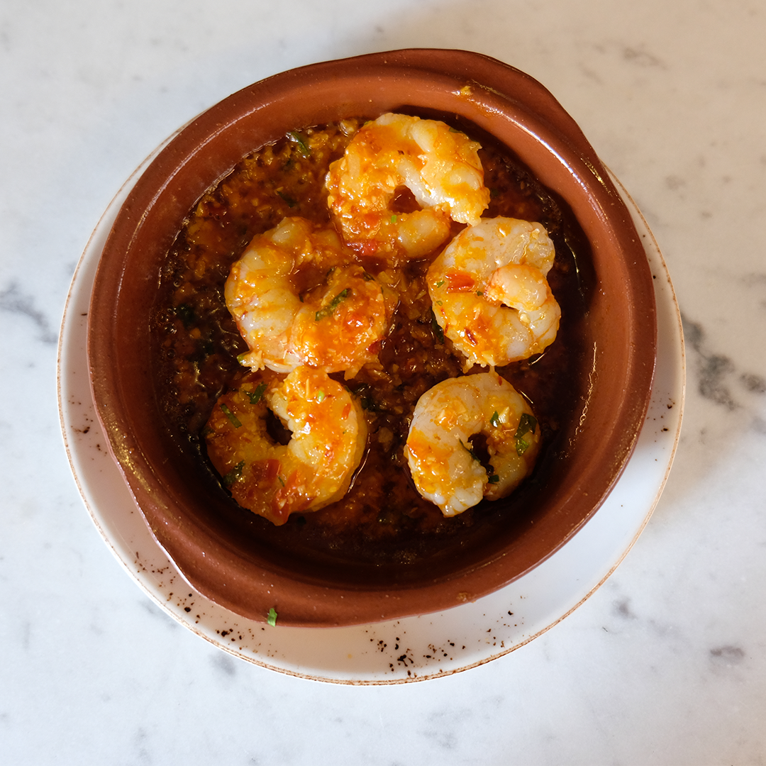 Gambas picante served at Skånegatan 71
